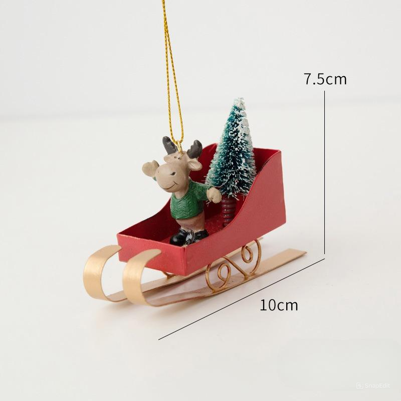 Treo Trang Trí Xmas Xe Trượt Tuyết