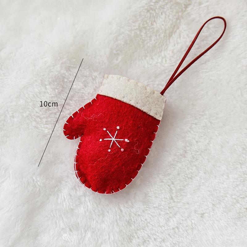 Treo Xmas Thêu Chỉ Trắng Đỏ