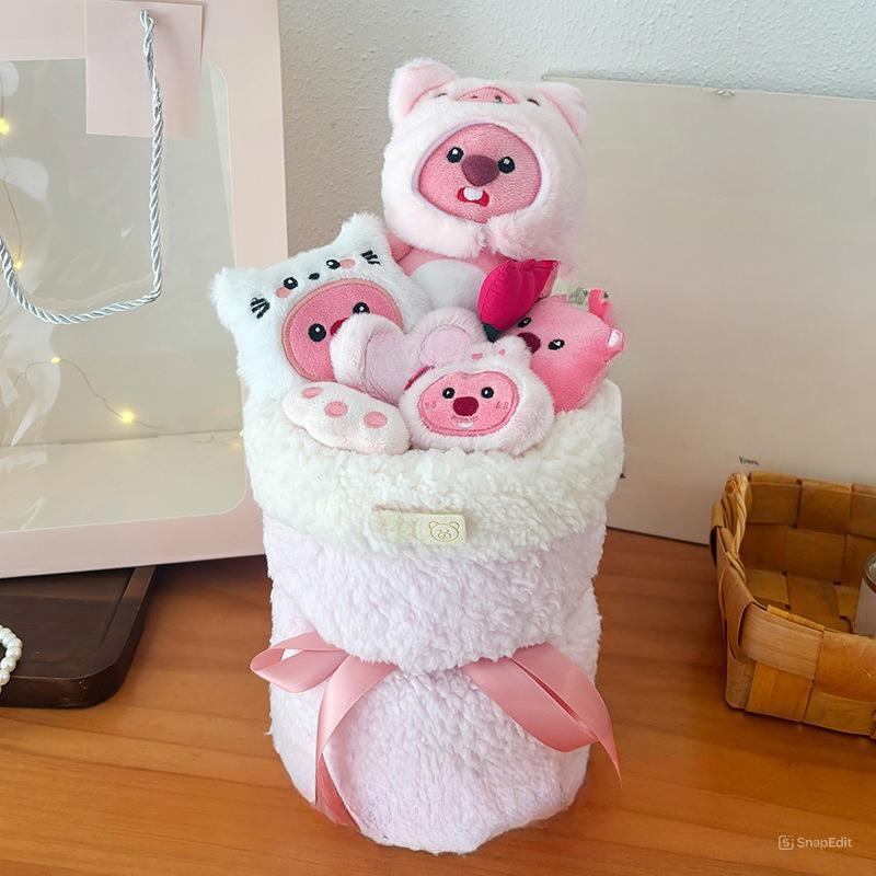 Bó Hoa Gấu Bông Bọc Vải