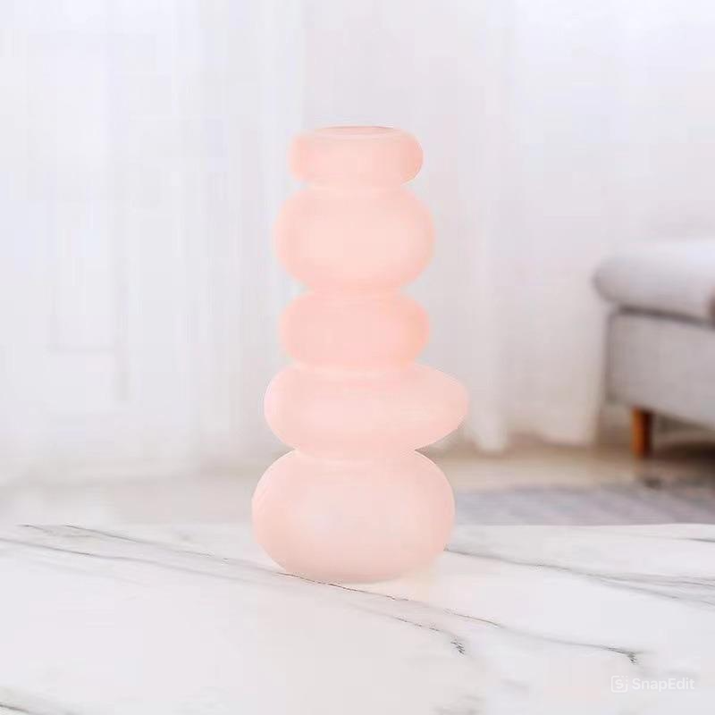 Bình Hoa Thủy Tinh Macaron