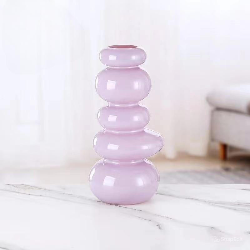 Bình Hoa Thủy Tinh Macaron
