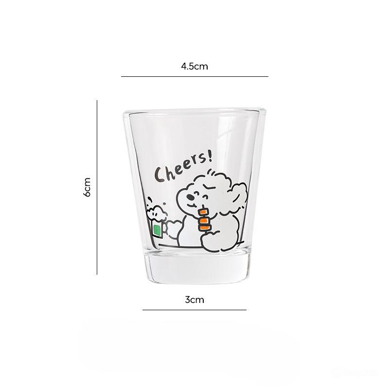 Set Ly Cún Xù Trắng