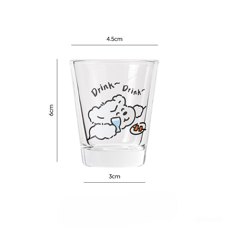 Set Ly Cún Xù Trắng