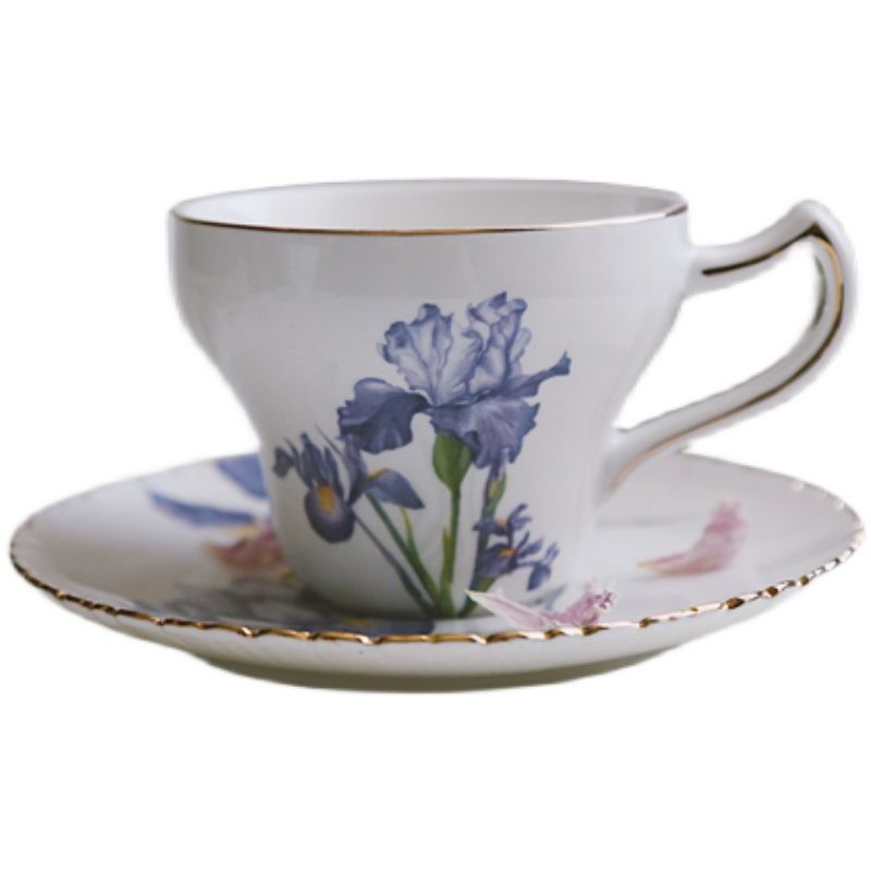 Set Tách Hoa Diên Vĩ (kèm thìa)