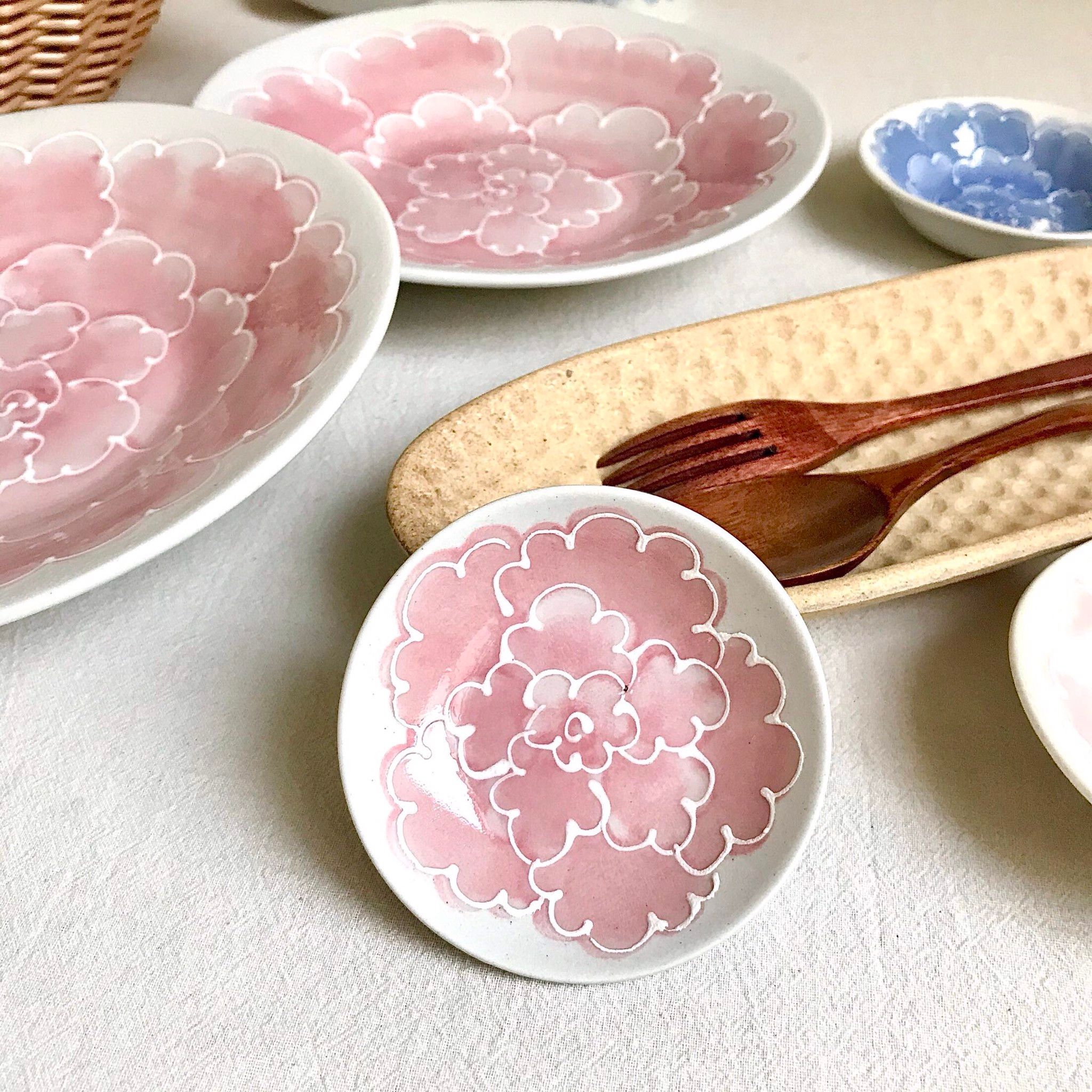 Đĩa Hoa Mẫu Đơn (Hồng)