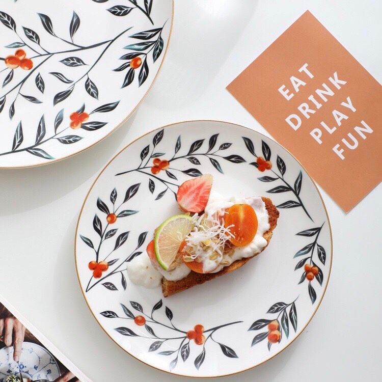 Đĩa Họa Tiết Lá