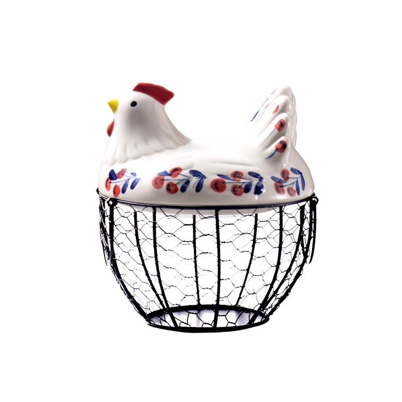Giỏ Đựng Trứng Gà Sứ