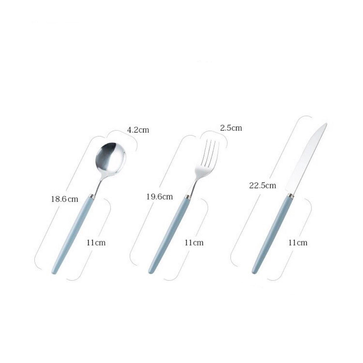 Thìa Dao Dĩa Inox Pastel