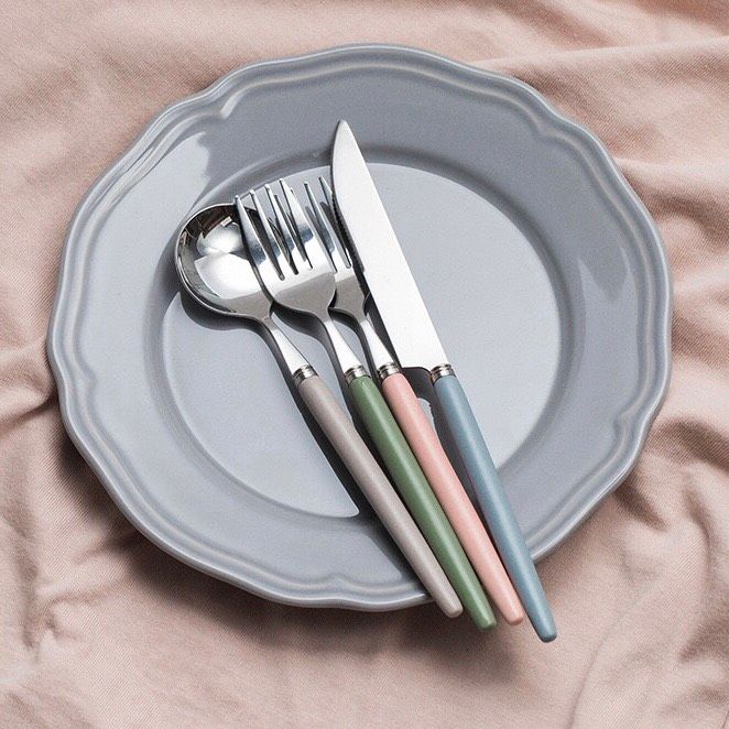 Thìa Dao Dĩa Inox Pastel