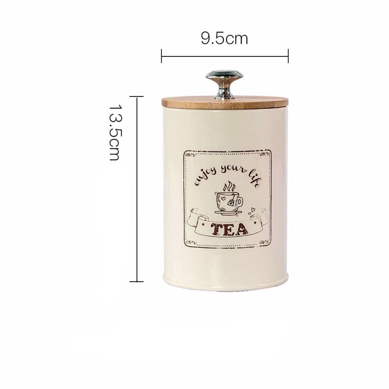 Set Hũ Thiếc Nắp Tre