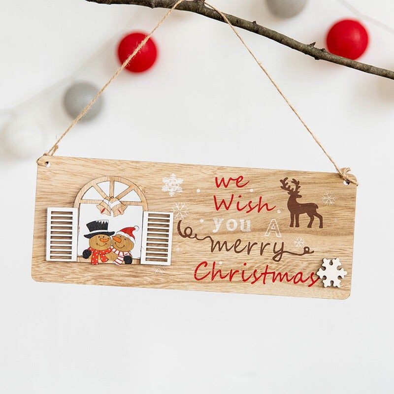 Bảng Gỗ Bánh Gừng XMAS