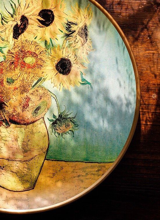 Đĩa Vangogh Decor (kèm chân)