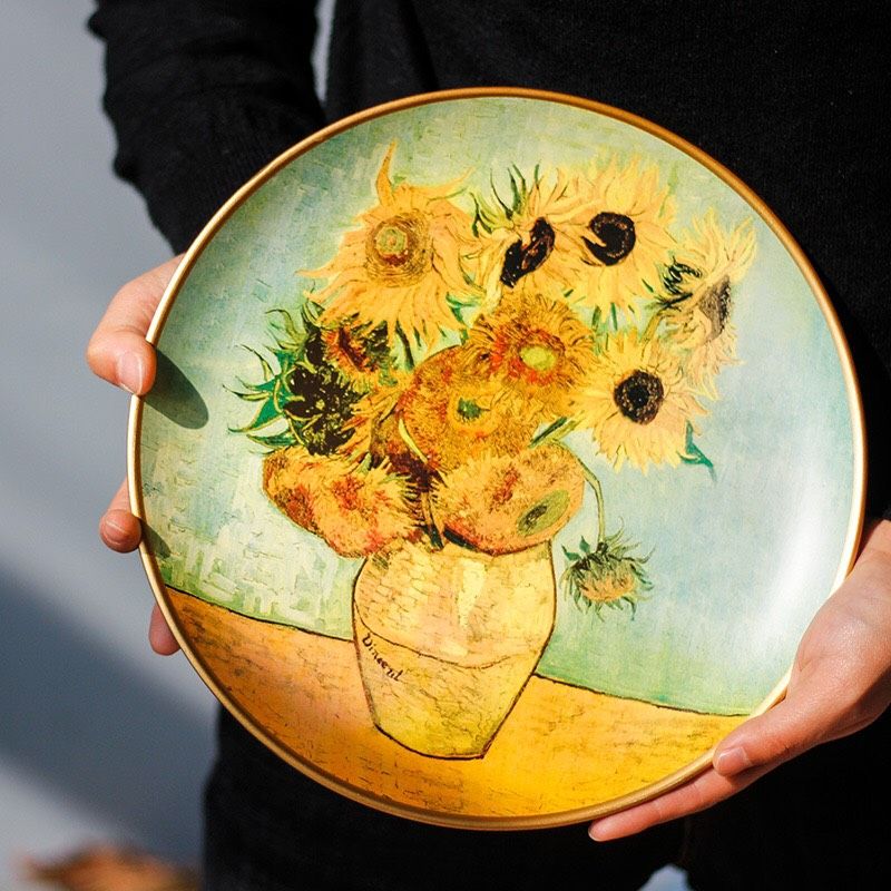 Đĩa Vangogh Decor (kèm chân)