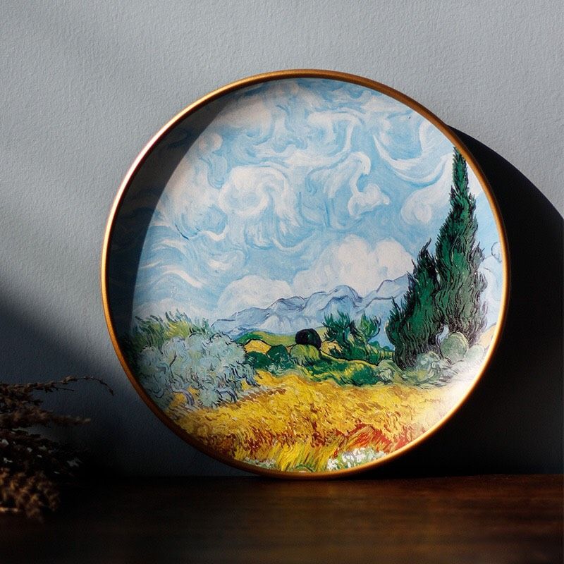 Đĩa Vangogh Decor (kèm chân)