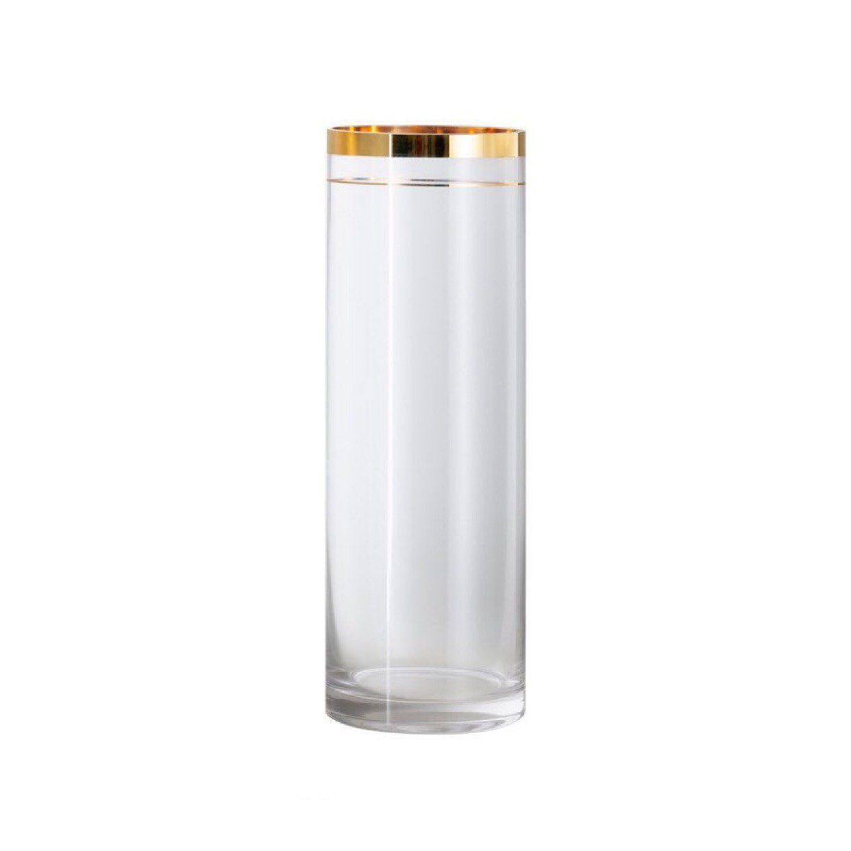 Bình Cắm Hoa Trụ Viền Gold