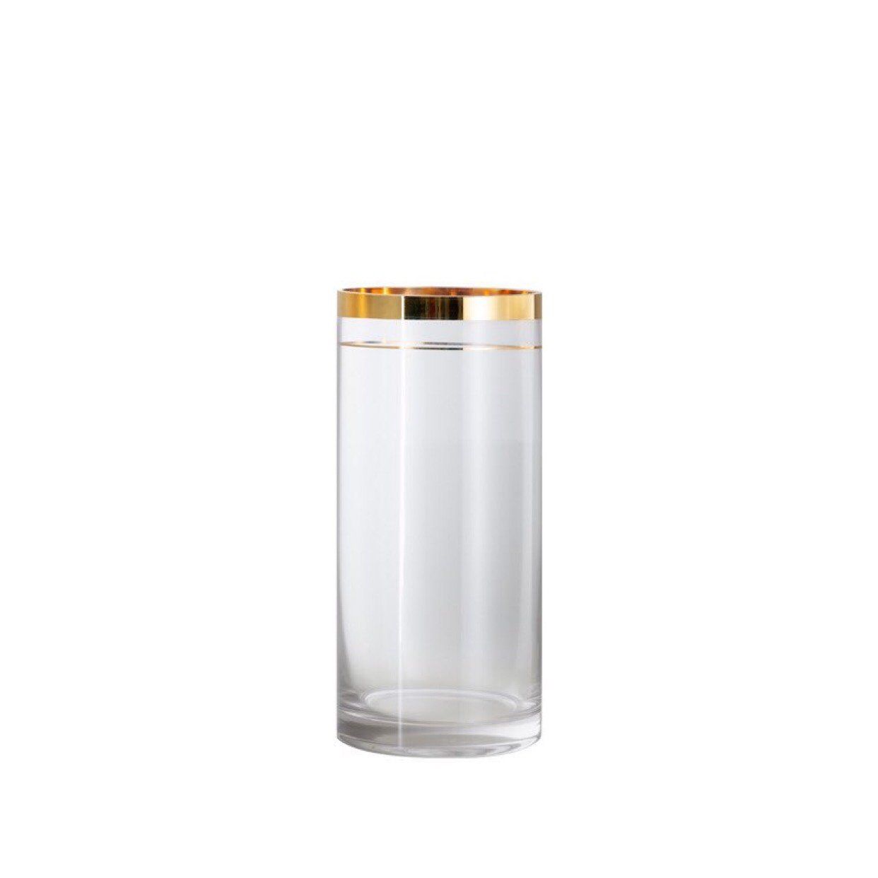 Bình Cắm Hoa Trụ Viền Gold