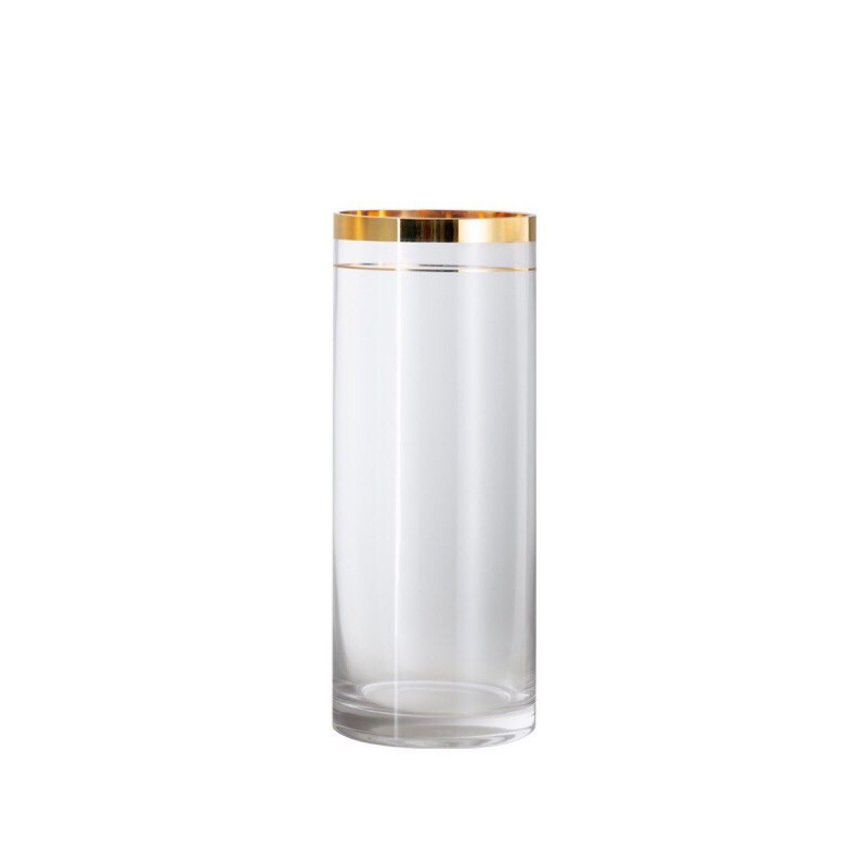 Bình Cắm Hoa Trụ Viền Gold