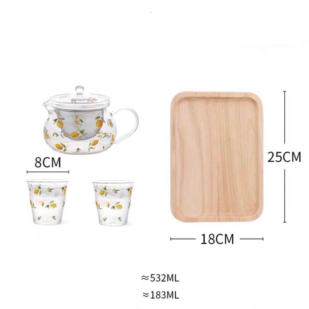 Set Ấm Chanh Vàng