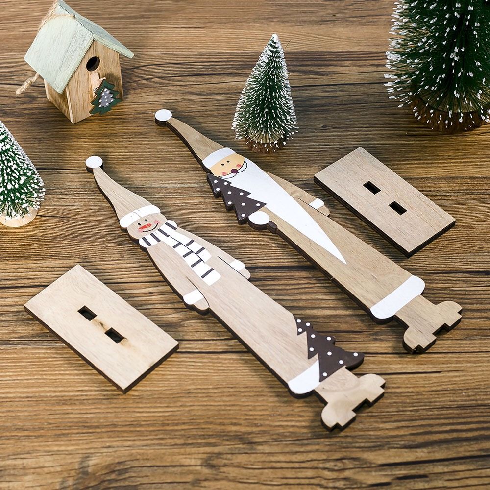 Người Tuyết Santa Gỗ Cao