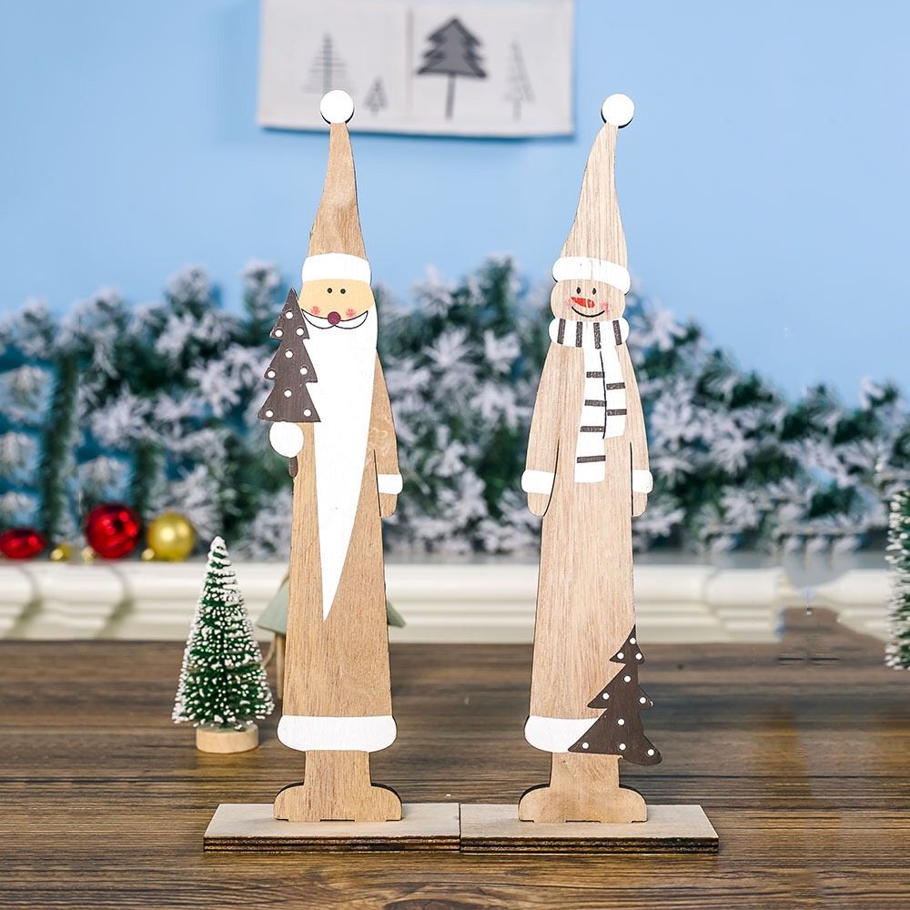 Người Tuyết Santa Gỗ Cao