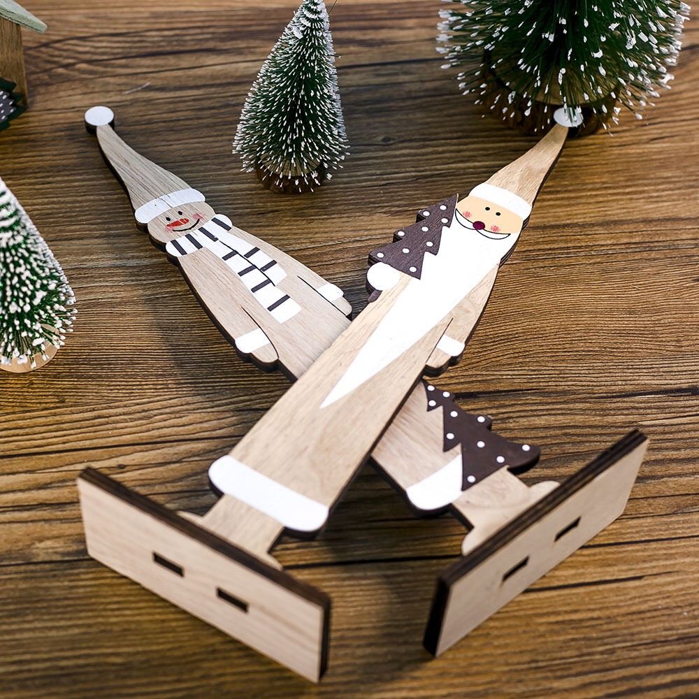 Người Tuyết Santa Gỗ Cao