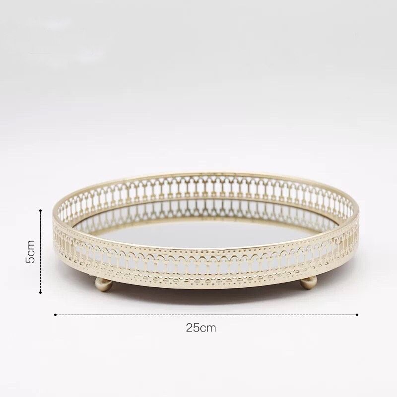 Khay Gương Tròn Decor
