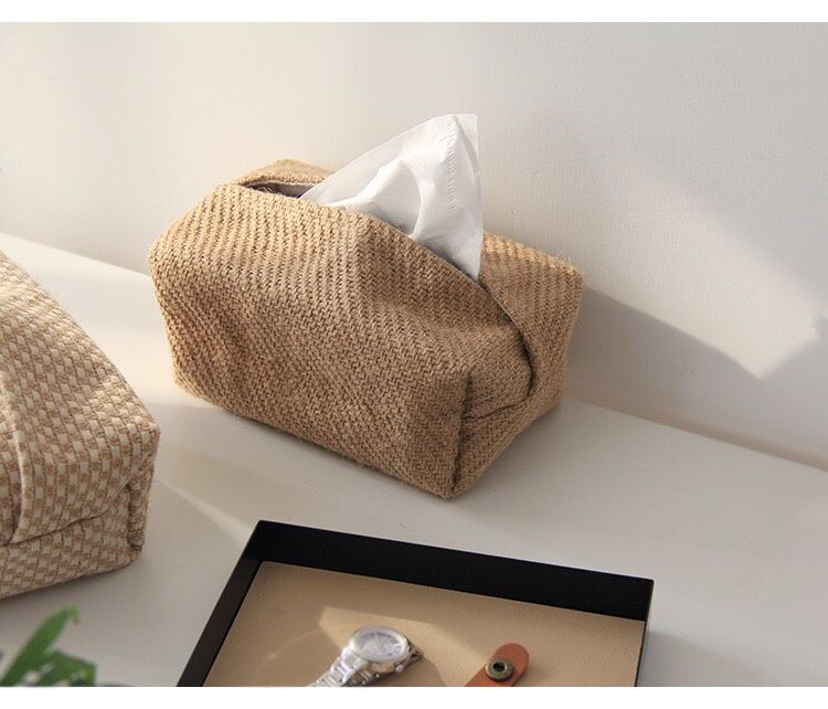 Hộp Giấy Vải Cói