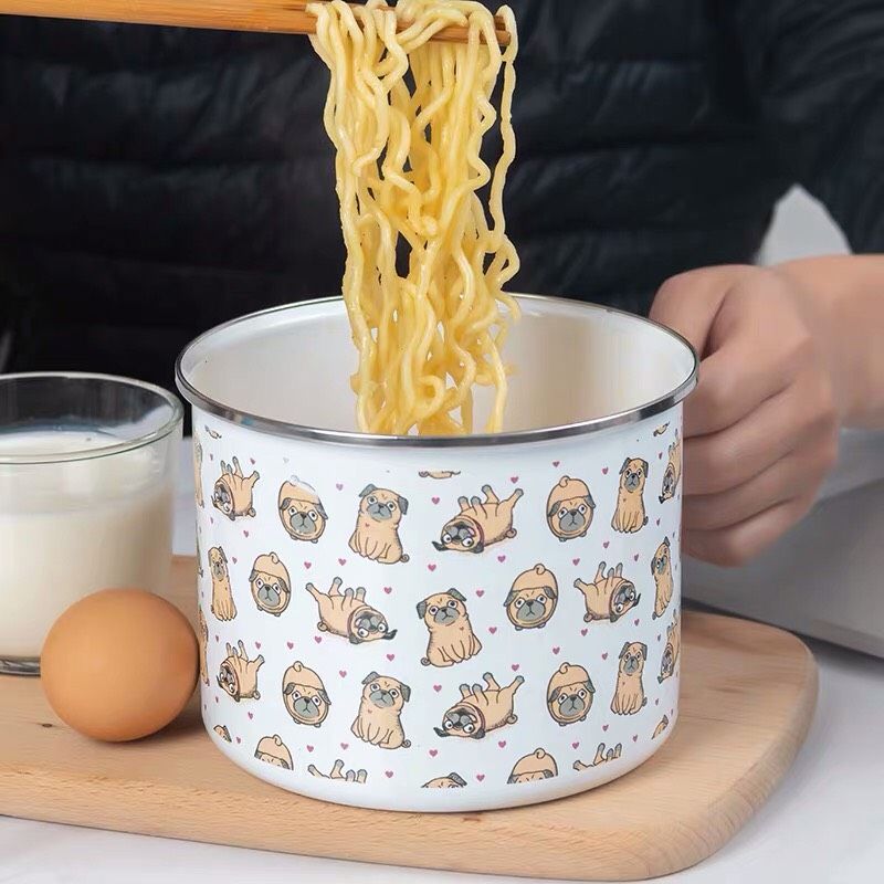 Cốc Ăn Mì Tráng Men PUG