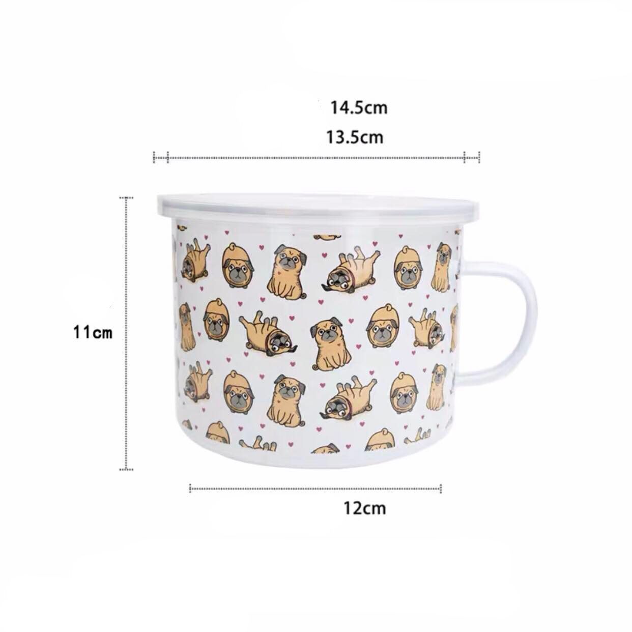 Cốc Ăn Mì Tráng Men PUG