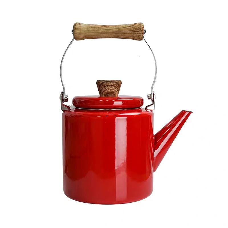 Ấm Tráng Men Đỏ 2,4L