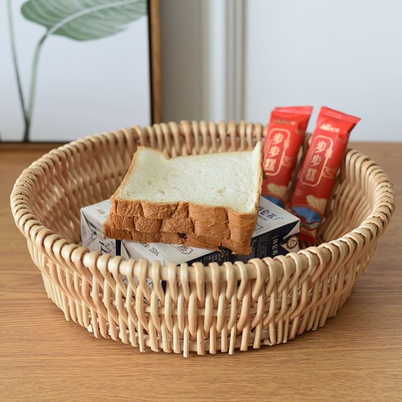 Giỏ Mây Tròn Sáng