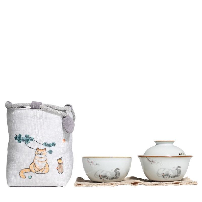 Bộ Độc Ẩm Mèo (Kèm Túi)