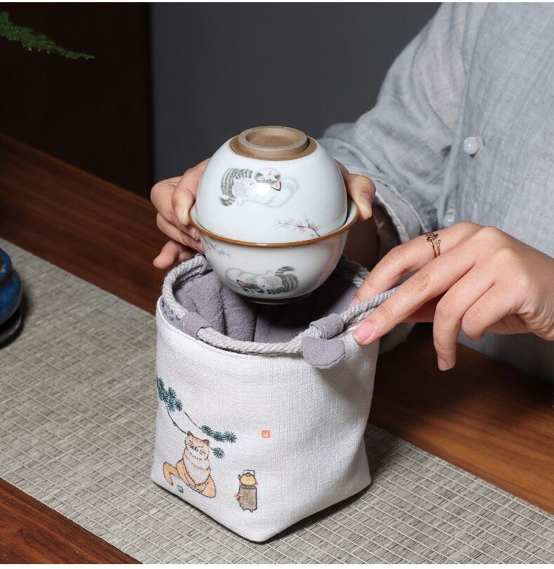 Bộ Độc Ẩm Mèo (Kèm Túi)