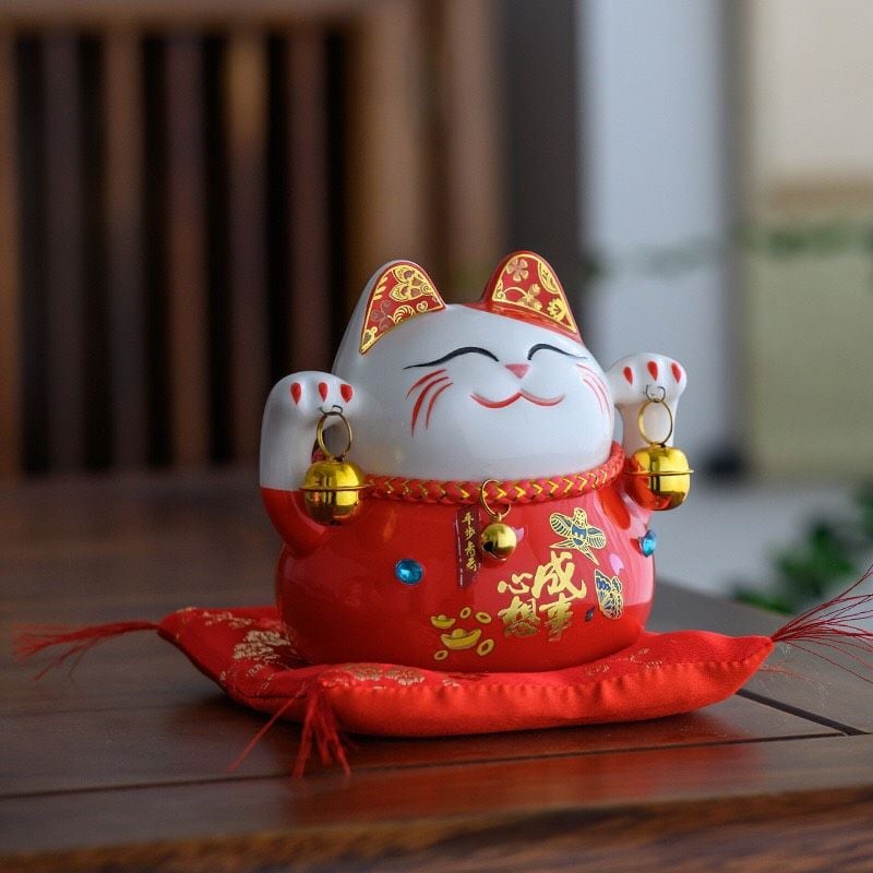 Mèo Thần Tài Lục Lạc Nhỏ
