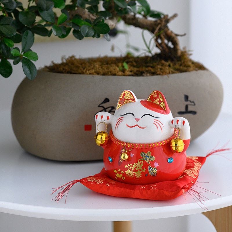 Mèo Thần Tài Lục Lạc Nhỏ