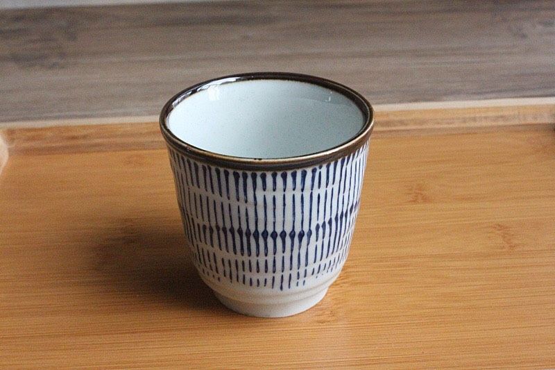 Bộ Ấm Xanh Sọc (Kèm Khay)