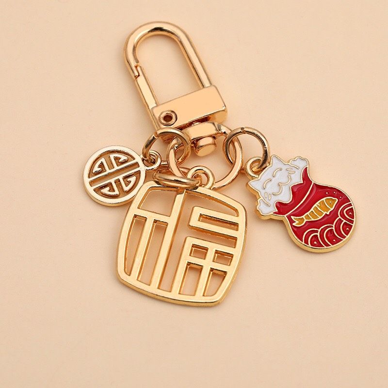 Móc Khóa Mèo May Mắn