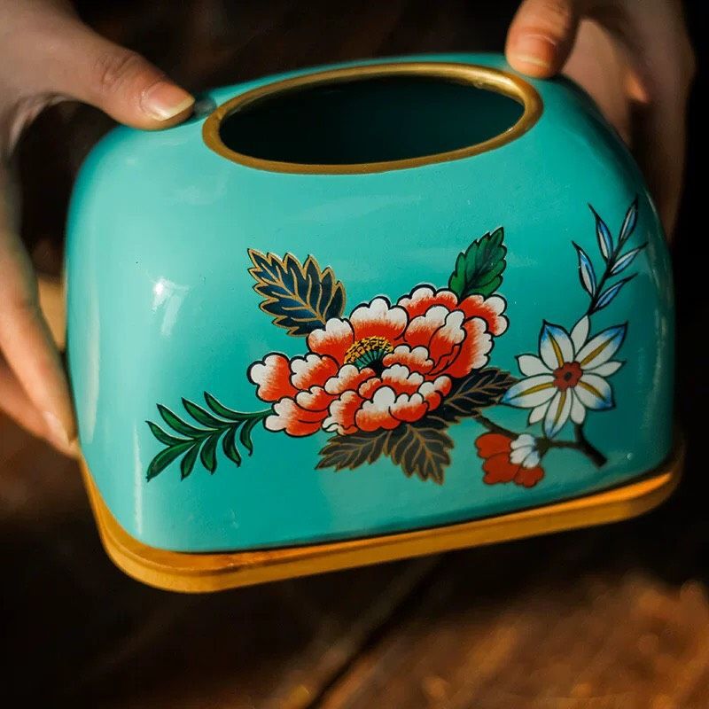 Hộp Giấy Xanh Retro