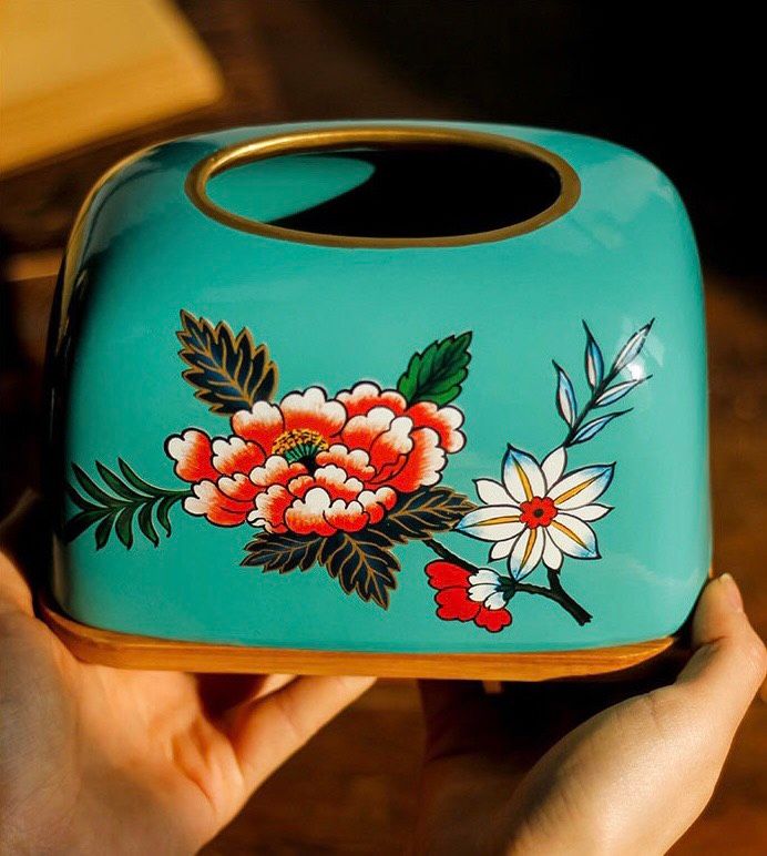 Hộp Giấy Xanh Retro