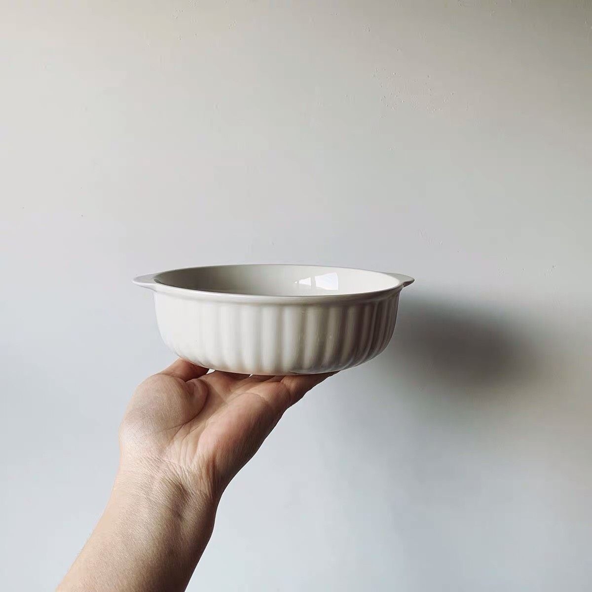 Bát 2 Tai Trắng