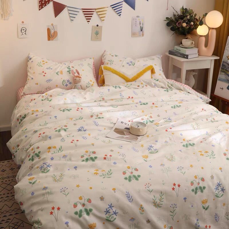 Set Chăn Ga Gối Dâu Tây