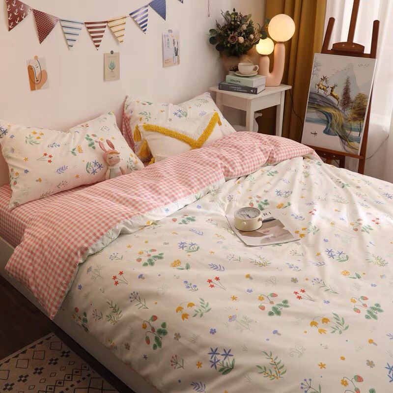 Set Chăn Ga Gối Dâu Tây