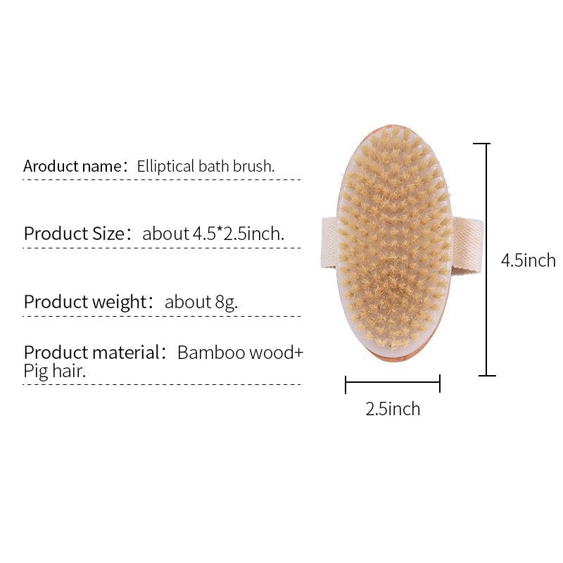 Bàn Chải Tắm Bầu Dục (4,5inch)