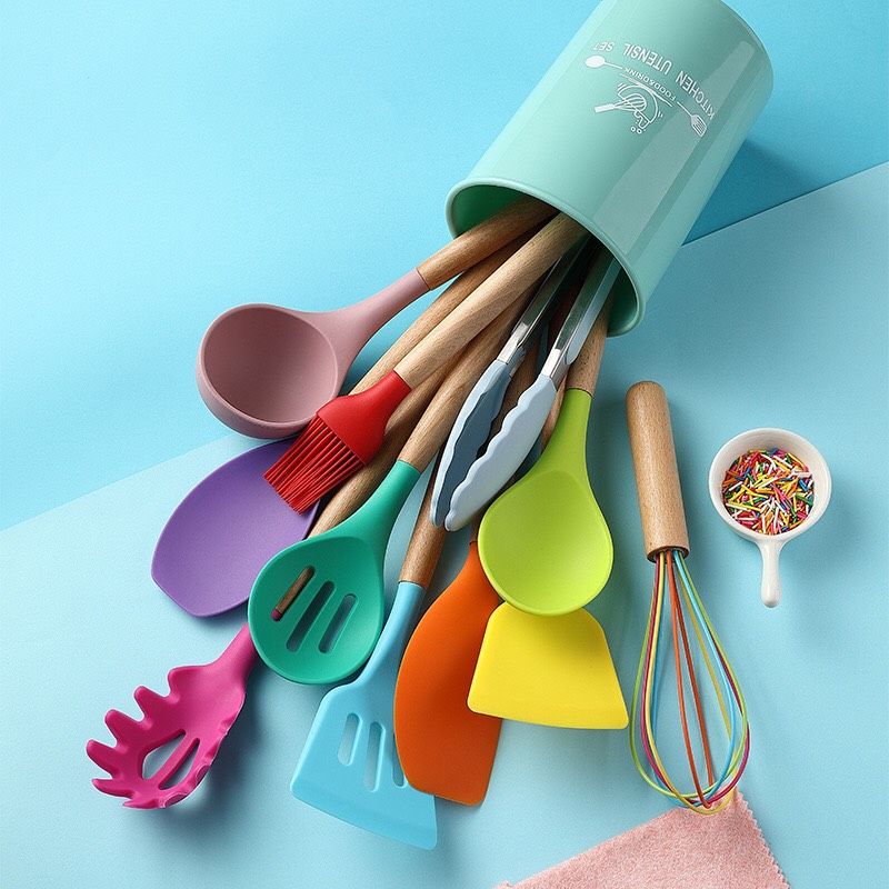 Set Làm Bếp Silicon (kèm ống cắm)