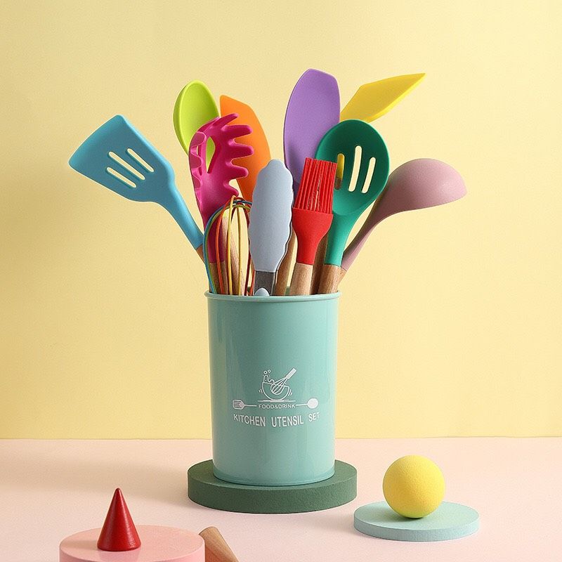 Set Làm Bếp Silicon (kèm ống cắm)