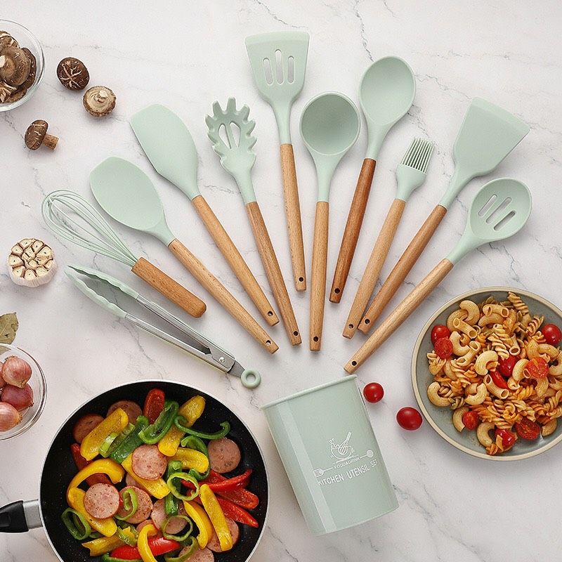 Set Làm Bếp Silicon (kèm ống cắm)