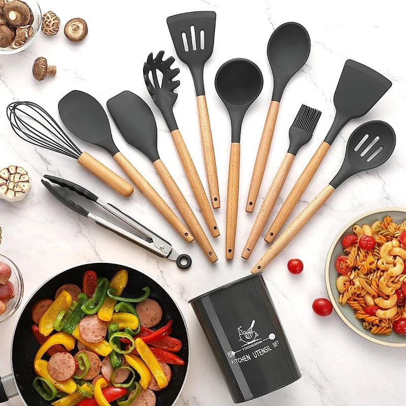 Set Làm Bếp Silicon (kèm ống cắm)