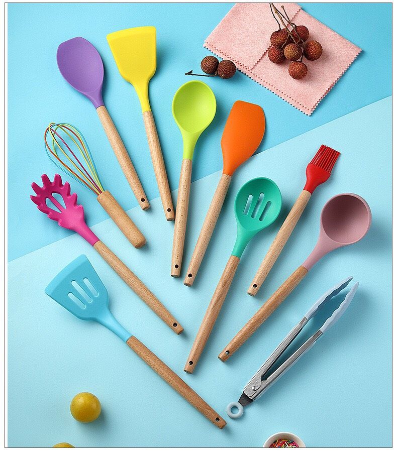 Set Làm Bếp Silicon (kèm ống cắm)