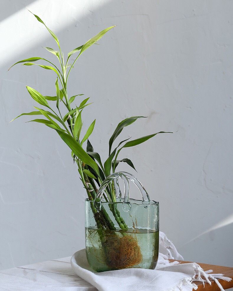 Giỏ Cắm Hoa Thủy Tinh