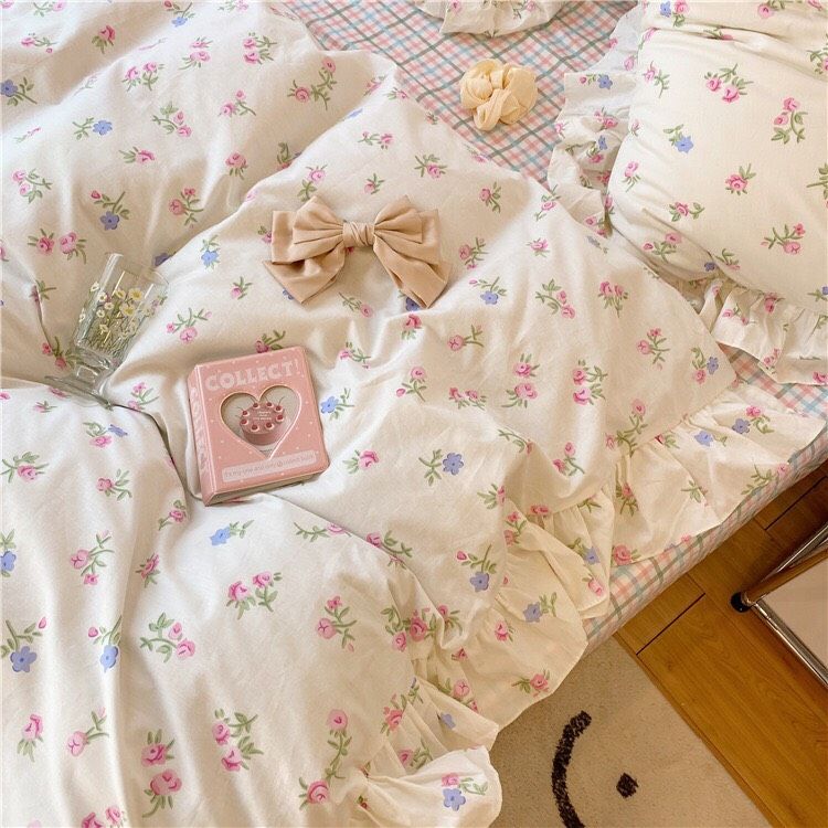 Set Chăn Ga Gối Hồng Nhí